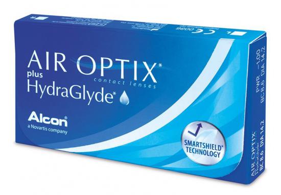 CONTACT LENSES AIR OPTIX PLUS HYDRAGLYDE 6 PACK