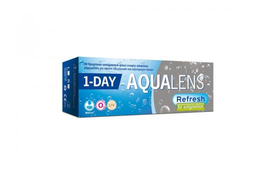 ΦΑΚΟΙ ΕΠΑΦΗΣ AQUALENS REFRESH ONE DAY FOR ASTIGMATISM